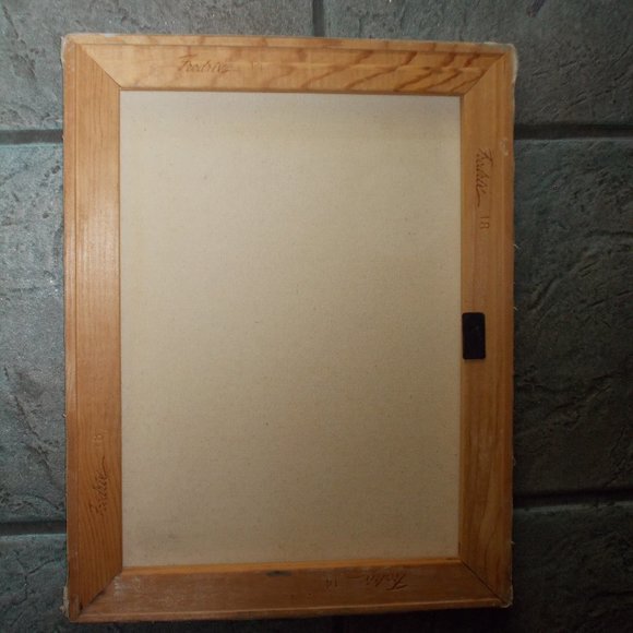 Vintage Oriental Floral Oil Painting by D Hartz Signed, 14"x18" - Picture 2 of 2